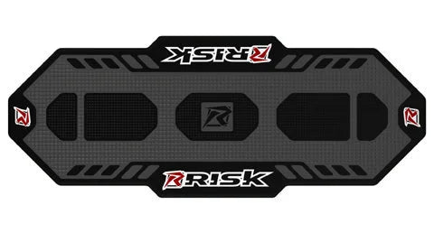 Risk Racing Factory Pit Mat - Gray/Black 00244 - Detail View