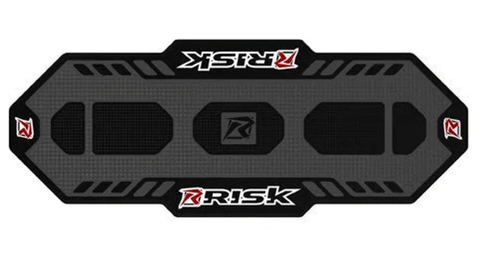 Risk Racing Factory Pit Mat - Gray/Black 00244 - Detail View