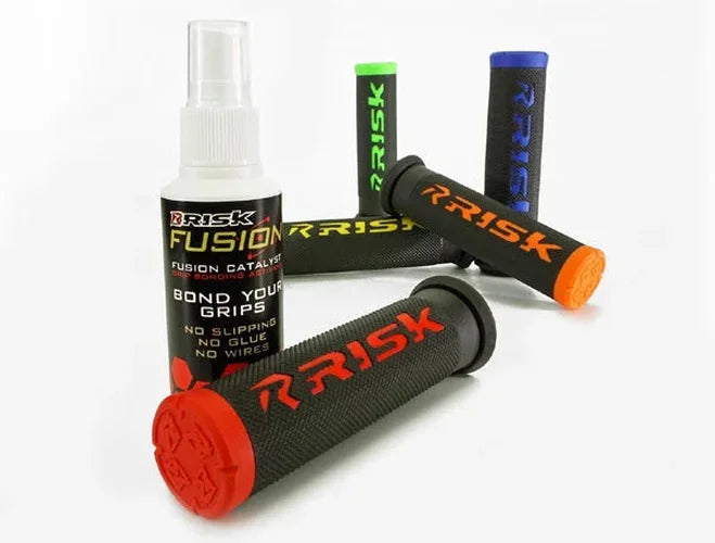 Risk Racing Grips - Fusion 2.0 - ATV - Green 00291 - Side View