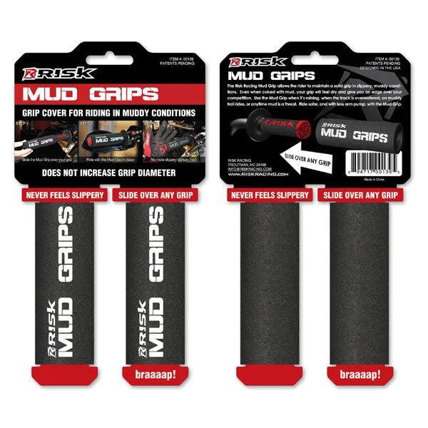 Risk Racing Grips - Mud - Black 00139 - Side View