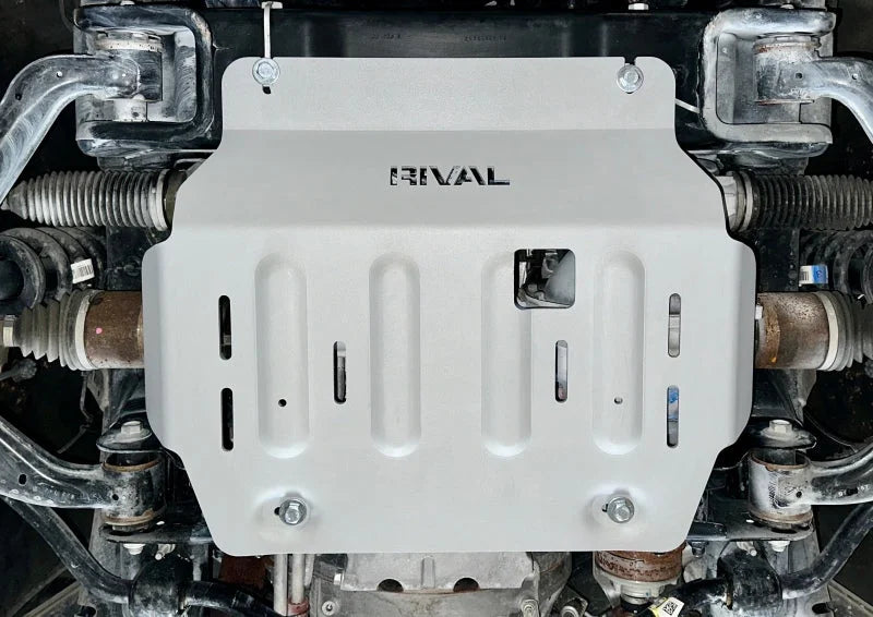 Rival 4x4 Aluminum Engine Skid Plate Except 2.7 fits 2015+ Ford F150 ECOBOOST - Detail View
