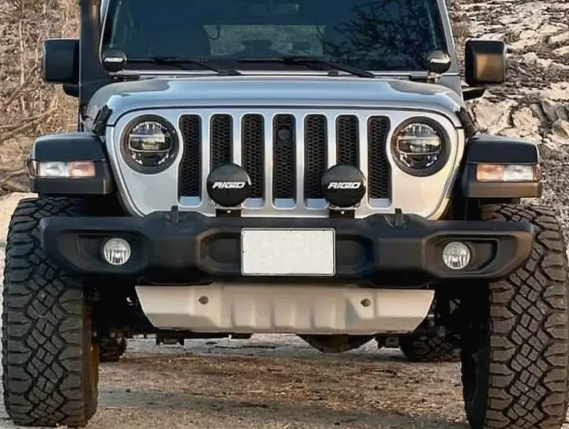 Rival 4x4 Aluminum Sway Bar Skid Plate fits 2018-2026 Jeep Wrangler JL / 2020-2026 Jeep Gladiator - Back View
