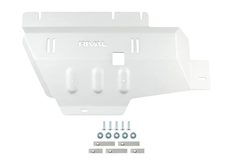 Rival 4x4 Aluminum Transfer Case Skid Plate fits 2015+ Ford F150 ECOBOOST Only - Side View
