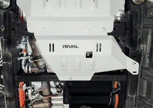 Rival 4x4 Aluminum Transfer Case Skid Plate fits 2015+ Ford F150 Powerboost - Main Product View