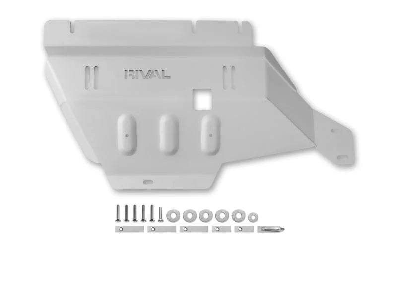 Rival 4x4 Aluminum Transfer Case Skid Plate fits 2015+ Ford F150 Powerboost - Detail View