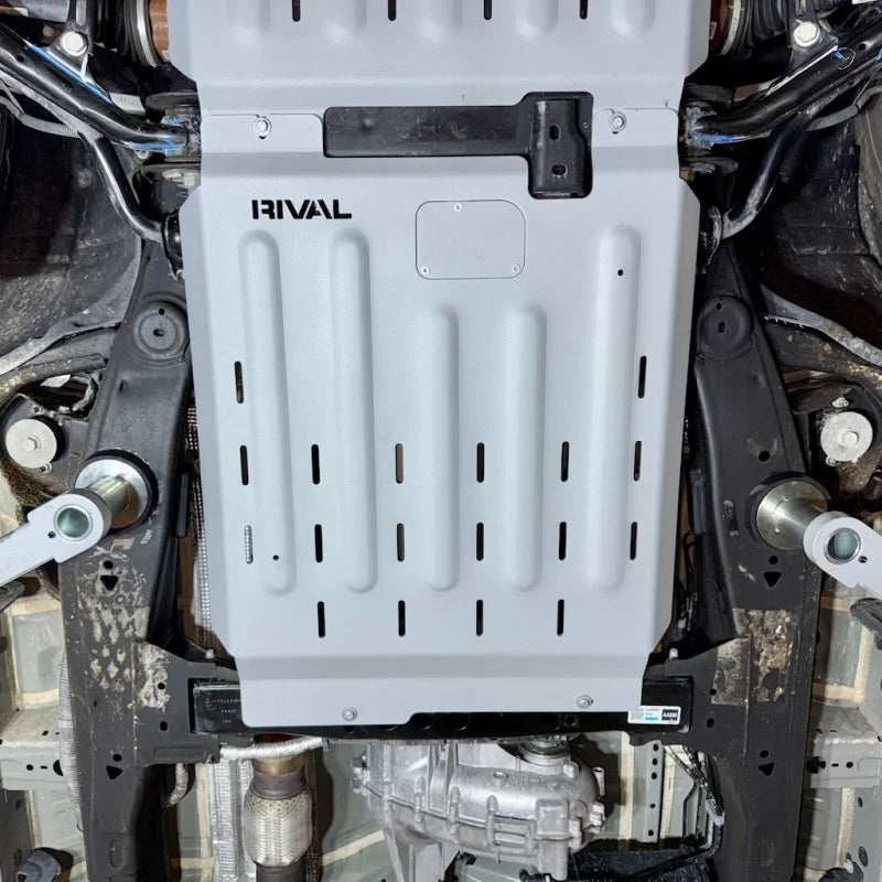 Rival 4x4 Catalytic Converter Skid Plate fits 2019-2026 Chevrolet Silverado - Side View