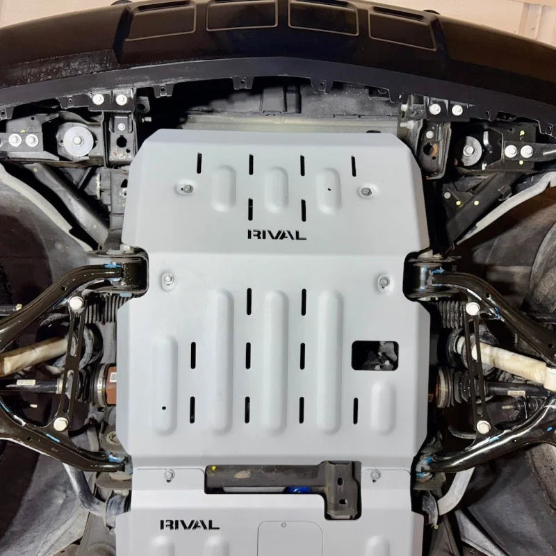 Rival 4x4 Engine Skid Plate NO DIESEL fits 2019-2026 Chevrolet Silverado / 2019-2026 Chevrolet Tahoe / 2019-2026 GMC Sierr...