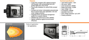 Rival 4x4 Premium 3-Function LED Lights (Set of 2) - Main Product View