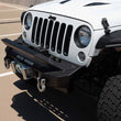 Load image into Gallery viewer, Road Armor 07-18 Jeep Wrangler JK Stealth Front Fender Flare Body Armor w/LED DRL - Tex Blk - Side View