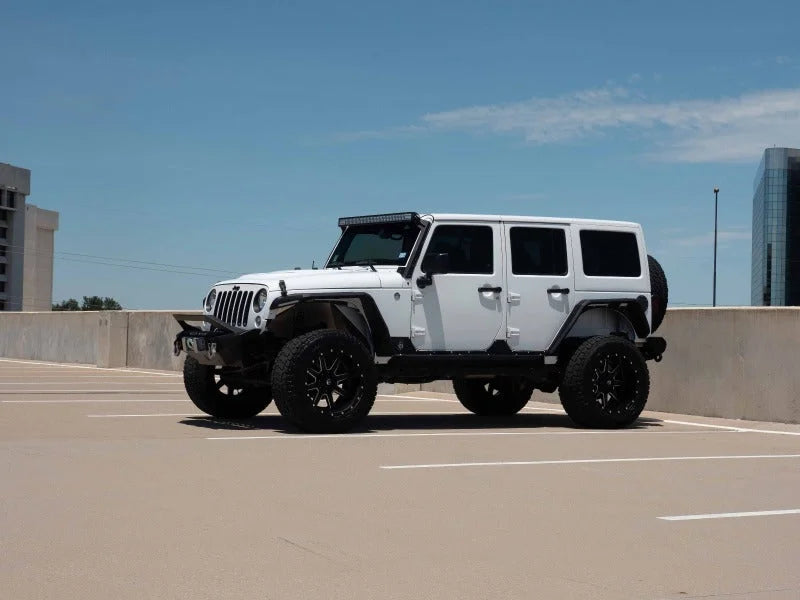 Road Armor 07-18 Jeep Wrangler JK Stealth Front Fender Flare Body Armor w/LED DRL - Tex Blk - Additional View 5