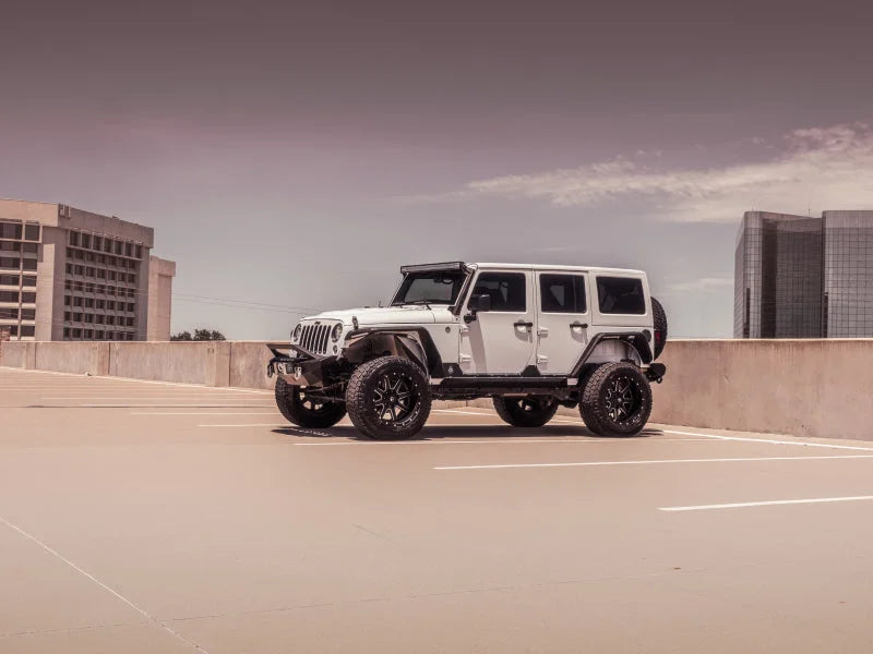 Road Armor 07-18 Jeep Wrangler JK Stealth Front Fender Flare Body Armor w/LED DRL - Tex Blk - Additional View 10