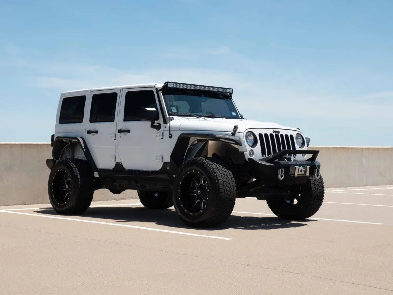 Road Armor 07-18 Jeep Wrangler JKU 4DR Stealth Rear Fender Flare Body Armor - Tex Blk - Back View