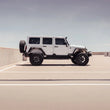 Load image into Gallery viewer, Road Armor 07-18 Jeep Wrangler JKU 4DR Stealth Rear Fender Flare Body Armor - Tex Blk - Installation View