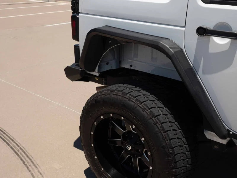Road Armor 07-18 Jeep Wrangler JKU 4DR Stealth Rear Fender Flare Body Armor - Tex Blk - Additional View 6