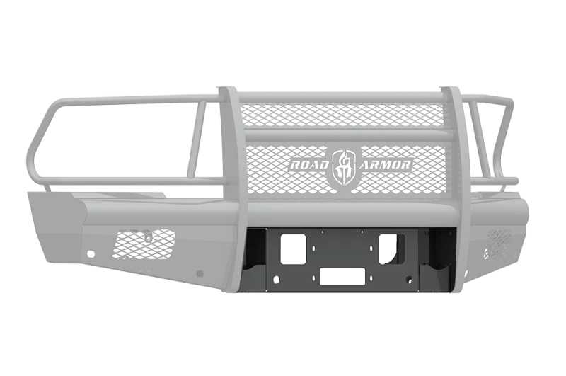 Road Armor 10-18 Dodge 2500 Vaquero Front Winch Plate - Tex Blk