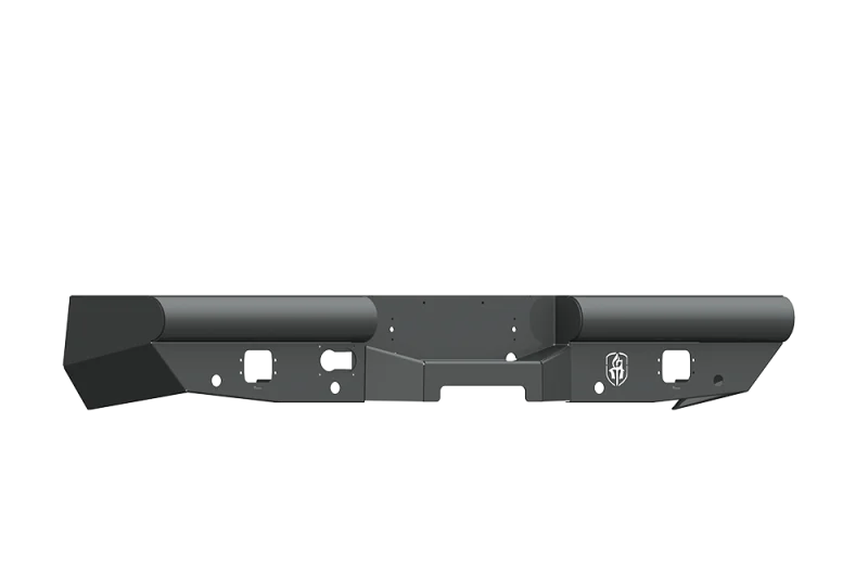 Road Armor 10-18 Dodge 2500 Vaquero Rear Non-Winch Bumper - Tex Blk - Back View