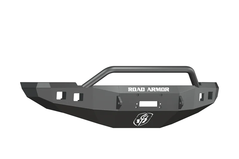 Road Armor 10-18 Ram 2500 Stealth Front Winch Bumper w/Pre-Runner Guard - Tex Blk - Detail View