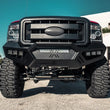 Load image into Gallery viewer, Road Armor 11-16 Ford F-250 SPARTAN Front Bumper - Tex Blk - Installation View