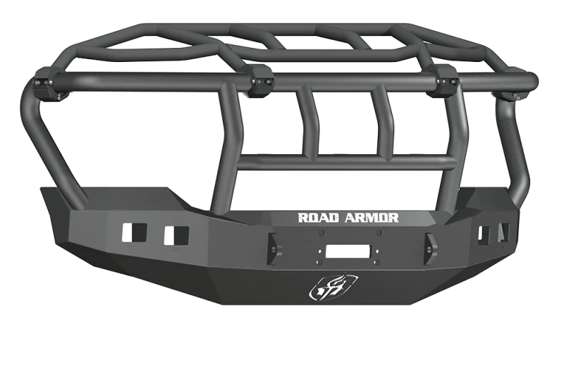 Road Armor 11-16 Ford F-250 Stealth Front Winch Bumper w/Intimidator Guard - Tex Blk