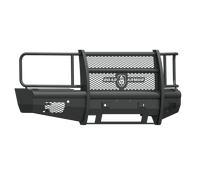 Load image into Gallery viewer, Road Armor 15-19 Chevy 2500 Vaquero Front Bumper Full Guard - Tex Blk - Installation View