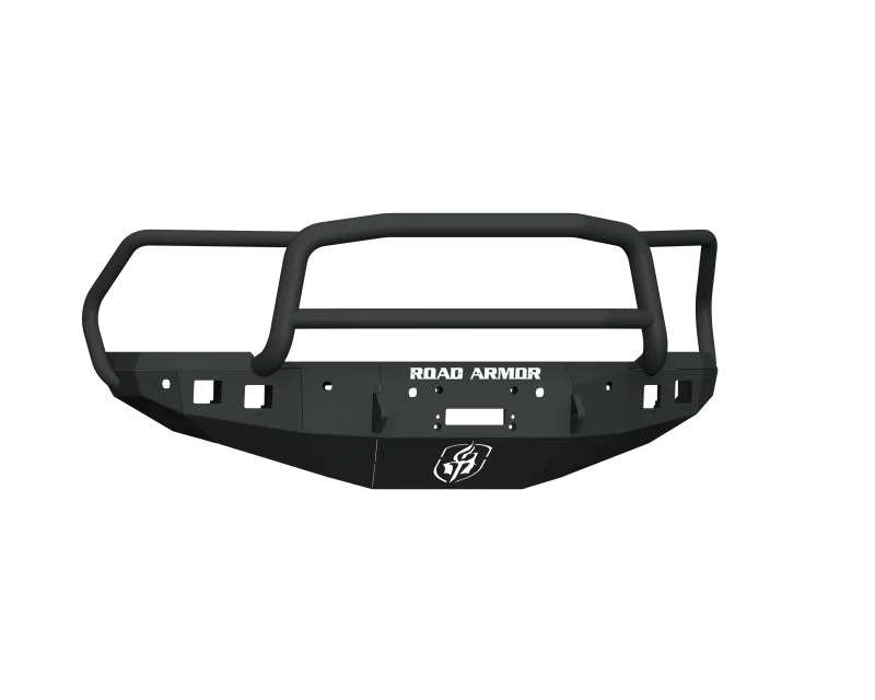 Road Armor 16-18 Ram 2500 Stealth Front Winch Bumper w/Lonestar Guard/6 Sensor Holes - Tex Blk