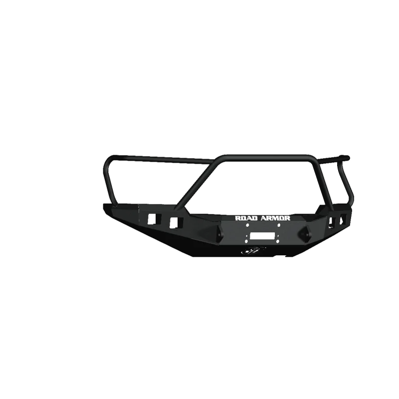 Road Armor 16-20 Toyota Tacoma Stealth Front Winch Bumper w/Lonestar Guard - Tex Blk - Side View