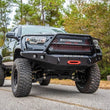 Load image into Gallery viewer, Road Armor 16-20 Toyota Tacoma Stealth Front Winch Bumper w/Lonestar Guard - Tex Blk - Installation View