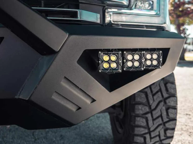 Road Armor 17-20 Ford F-250 SPARTAN Front Bumper Bolt-On Pre-Runner Guard - Tex Blk - Installation View