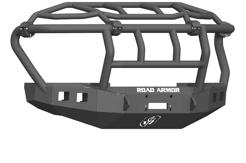 Road Armor 17-20 Ford F-250 Stealth Front Winch Bumper w/Intimidator Guard - Tex Blk