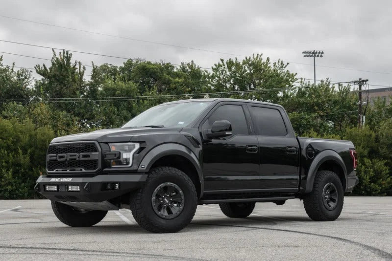 Road Armor 17-20 Ford Raptor Stealth Front Non-Winch Bumper - Tex Blk - Installation View