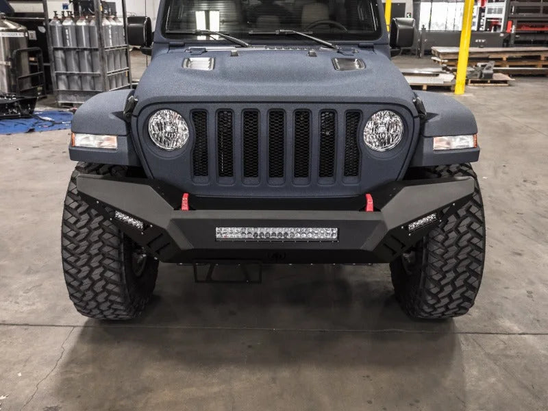 Road Armor 18-20 Jeep Wrangler JL SPARTAN Bolt-On Front Bumper Skid Plate Guard - Tex Blk - Additional View 5