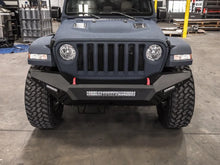 Load image into Gallery viewer, Road Armor 18-20 Jeep Wrangler JL SPARTAN Front Bumper - Tex Blk - Installation View