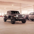 Load image into Gallery viewer, Road Armor 18-20 Jeep Wrangler JL Spartan Front Bumper Bolt-on w/Pre-Runner Guard - Tex Blk - Side View