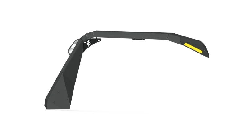 Road Armor 18-20 Jeep Wrangler JL Stealth Front Fender Flare w/Switchback LED DRL - Tex Blk - Side View