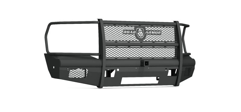 Road Armor 19-20 Ram 2500 Vaquero Front Bumper Full Guard 2in Receiver 6 Sensor - Tex Blk