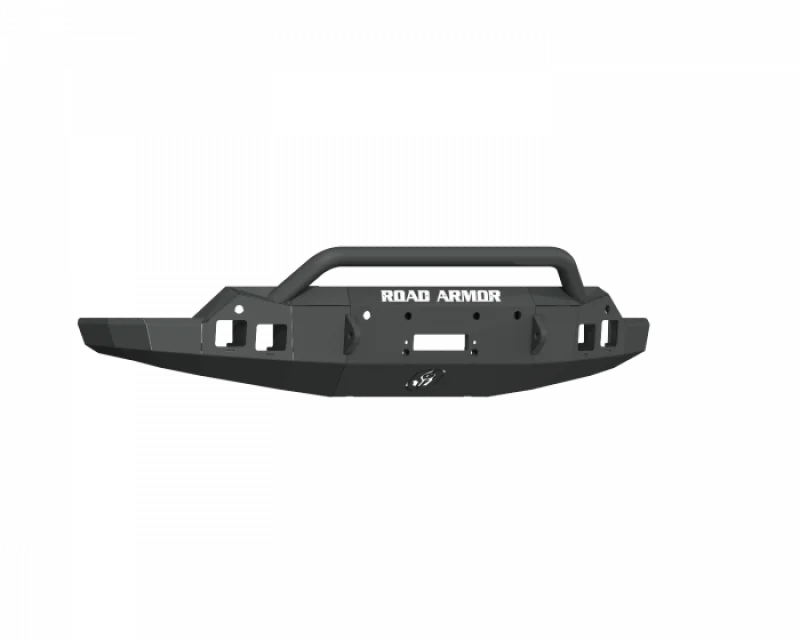 Road Armor 19-21 GMC Sierra 1500 Stealth Front Winch Bumper w/ Pre-Runner Guard - Tex Blk