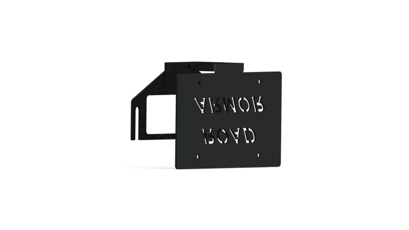 Road Armor 3.6in Offset Fairlead Mount - Tex Blk