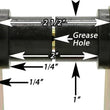 Load image into Gallery viewer, RockJock 76-86 CJ HD Leaf Spring Shackles Front w/ Urethane Bushings HD Greasable Bolts Pair - Side View