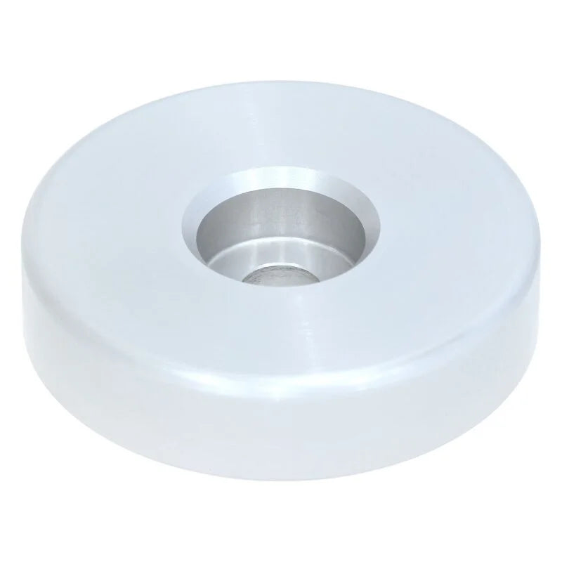 RockJock Aluminum Bump Stop Puck (3-1/2in OD x 3/4in Tall) - Single fits 1984-2001 Jeep Cherokee - Side View