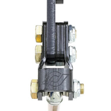 Load image into Gallery viewer, RockJock Antirock Double Shear End Link Bracket Kit Arm Length Ext. 1.5in up to 1.25in Link Offset - Side View
