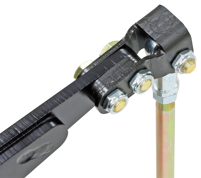 RockJock Antirock Double Shear End Link Bracket Kit Arm Length Ext. 1.5in up to 1.25in Link Offset - Detail View