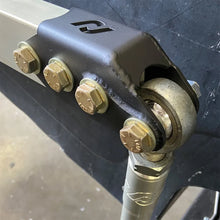 Load image into Gallery viewer, RockJock Antirock Double Sheer End Link Bracket Kit for PreRunner Arms Chromoly w/ Hardware - Side View