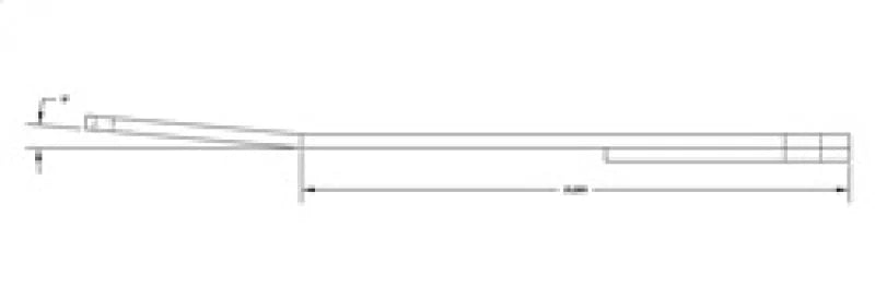 RockJock Antirock Fabricated Steel Sway Bar Arms 21in Long Slight Outward Bend w/ Stickers Pair - Side View