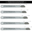 Load image into Gallery viewer, RockJock Billet Aluminum Antirock Pre-Runner Sway Bar Arms (33.67in OAL 35 spline) w/ Hardware - Back View