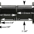 Load image into Gallery viewer, RockJock YJ Boomerang Leaf Spring Shackles Rear w/ Urethane Bushings HD Greasable Bolts Pair - Side View