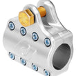 Load image into Gallery viewer, RockJock Currectlync Ram Assist Tie Rod Clamp Bracket 7075-T6 Billet Aluminum For 42mm 1 5/8in Tube - Main Product View