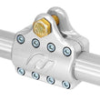 Load image into Gallery viewer, RockJock Currectlync Ram Assist Tie Rod Clamp Bracket 7075-T6 Billet Aluminum For 42mm 1 5/8in Tube - Side View