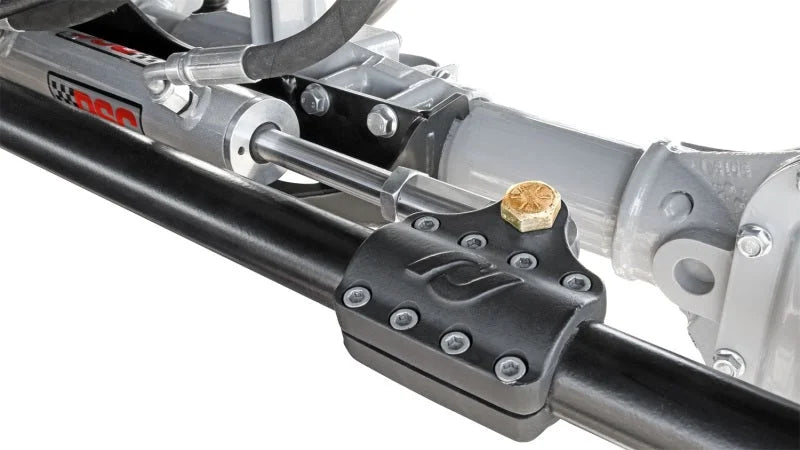 RockJock Currectlync Ram Assist Tie Rod Clamp Bracket Forged Chromoly For 42mm 1 5/8in Tube - Side View