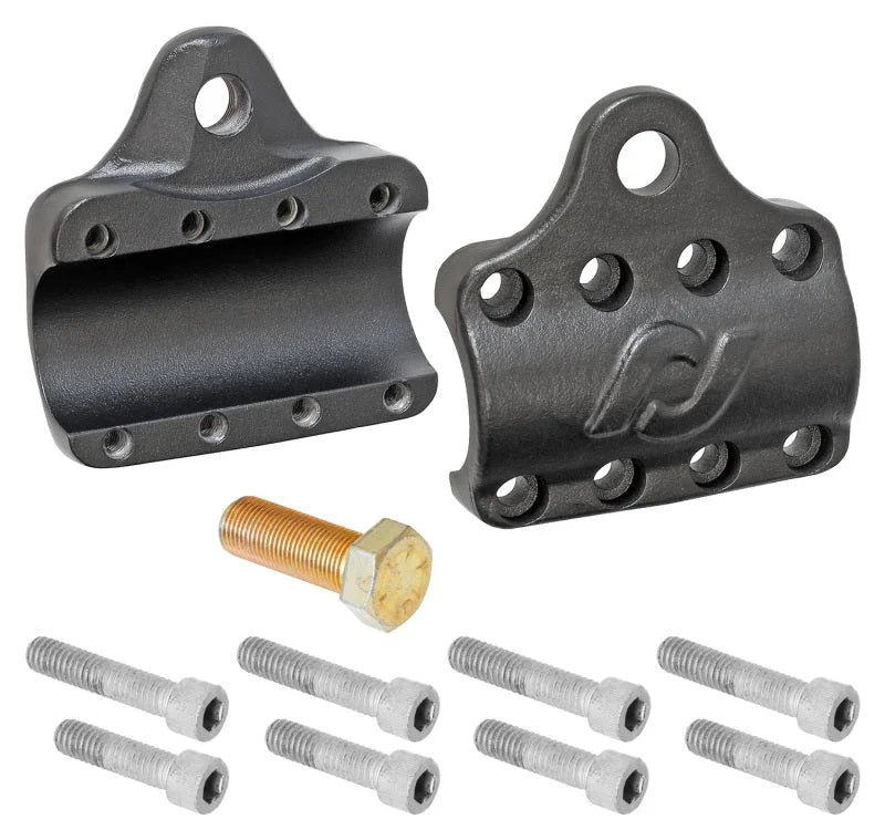 RockJock Currectlync Ram Assist Tie Rod Clamp Bracket Forged Chromoly For 42mm 1 5/8in Tube - Installation View