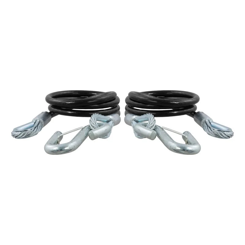 RockJock Curt Towing Safety Cable Kit 44 1/2in Long w/ 2 Snap Hooks 5000lbs 2-Pack - Main Product View